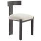 Zuo Modern Tiana Side Chair with Black Frame in Beige, , large