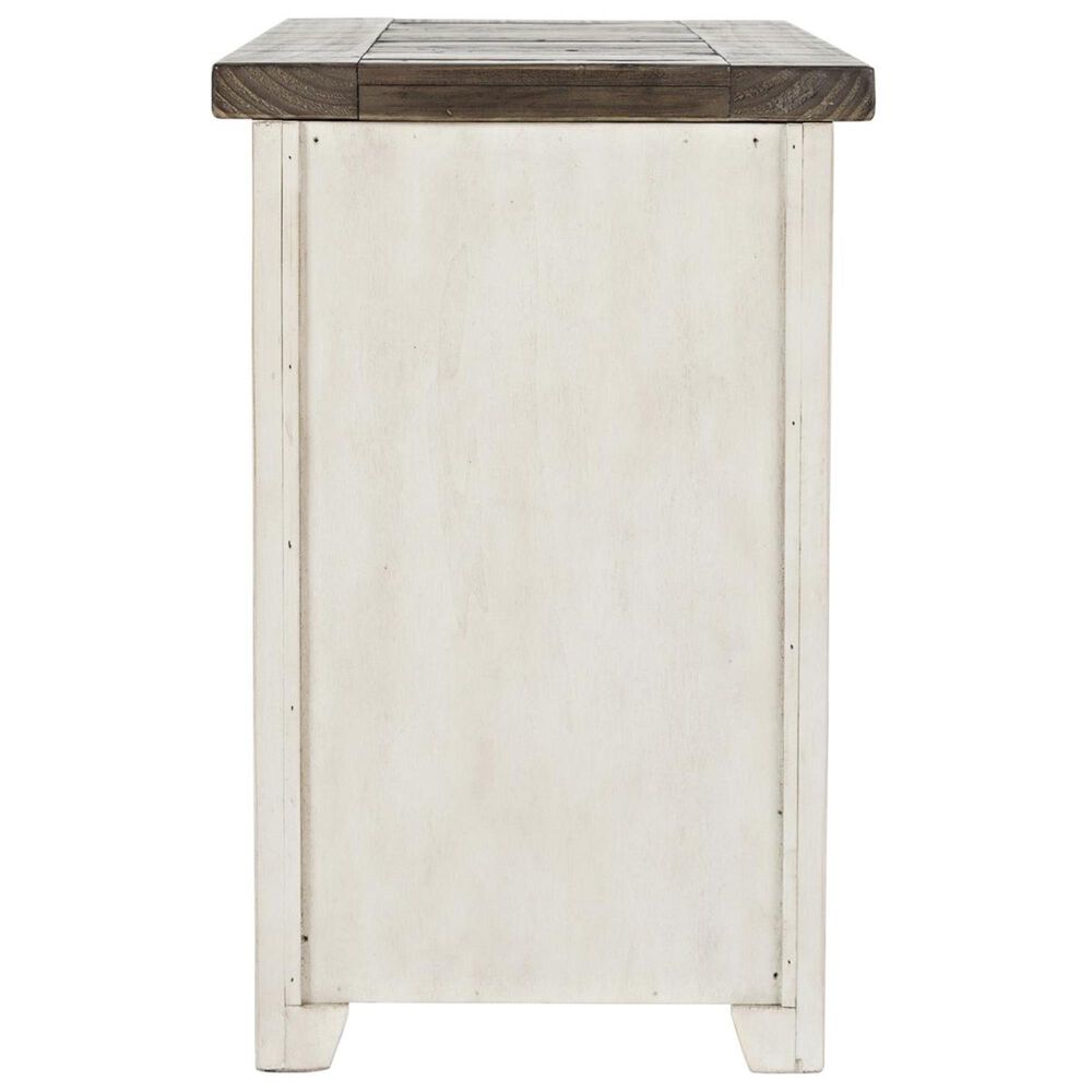 Waltham Madison County Chairside Table in Vintage White, , large