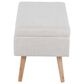 LumiSource Storage Bench in Beige, , large