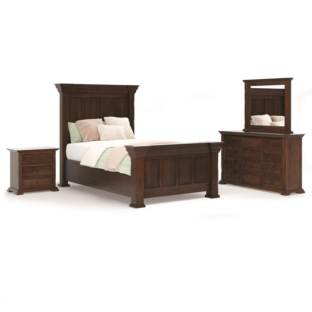 Sunset Bay Marquis 4 Piece King Bedroom Set In Distressed Brown Nebraska Furniture Mart