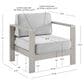 Linon Home Decor Karah Patio Arm Chair in Grey (Set of 2), , large