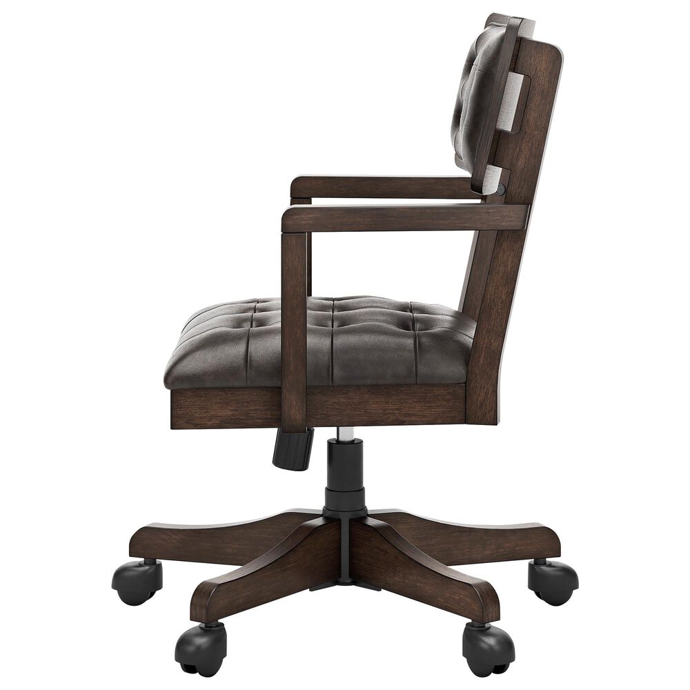 Ashley Breckington Desk Chair in Dark Brown, , large