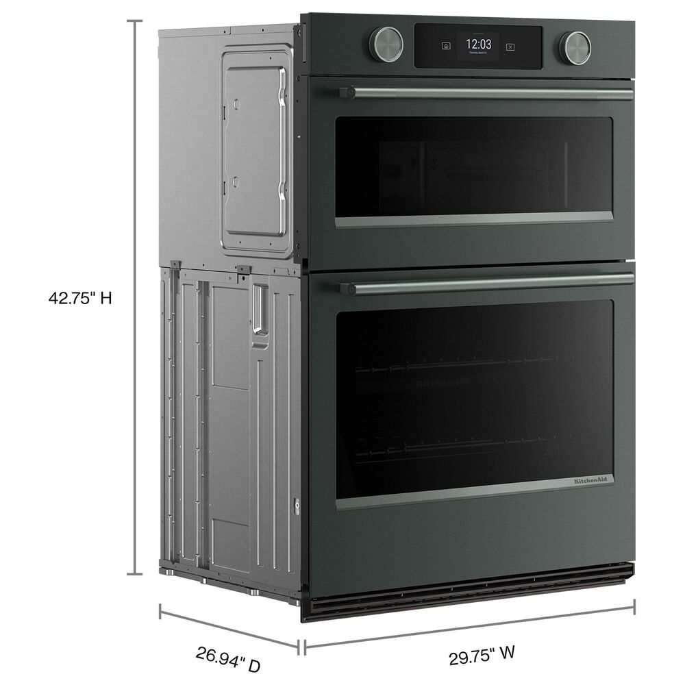 KitchenAid 2-Piece Kitchen Package with Juniper 30" Smart Combination Wall Oven and Black 30" Induction Cooktop, , large