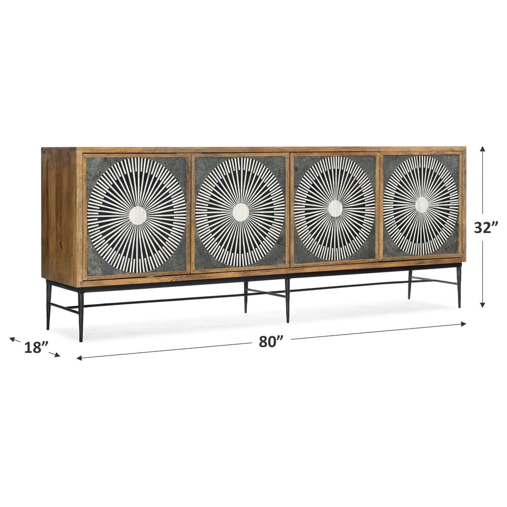 Hooker Furniture Commerce and Market Giovanni 80&quot; Entertainment Console in Multi, , large