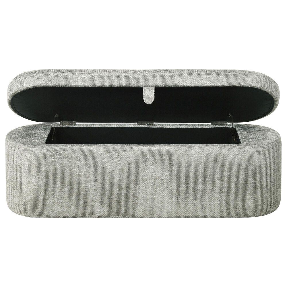 Crown Mark Philipa Storage Bench in Light Grey, , large