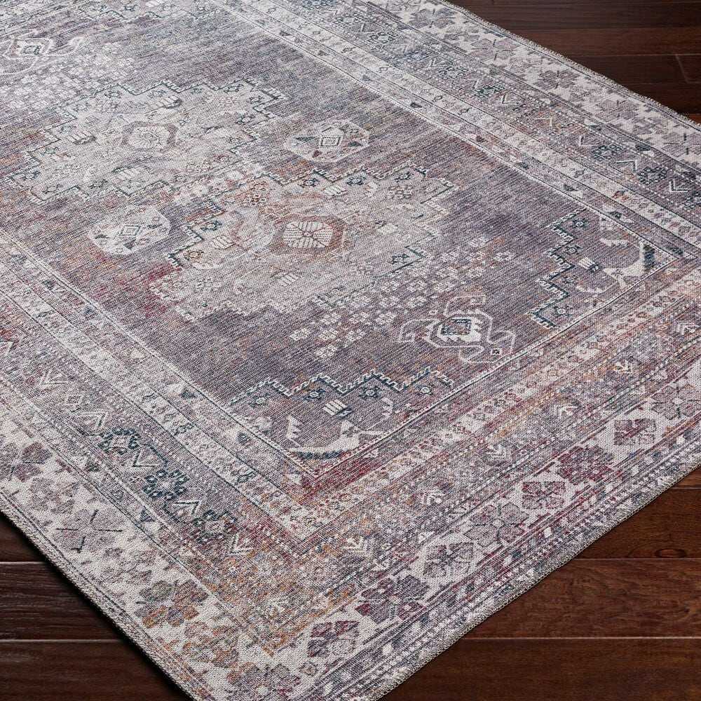 Surya Colin 6&#39;7&quot; x 9&#39; Charcoal, Light Gray, Brown and Cream Area Rug, , large