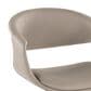 Lumisource Curvo Task Chair with Light Grey Cushion in Gold, , large