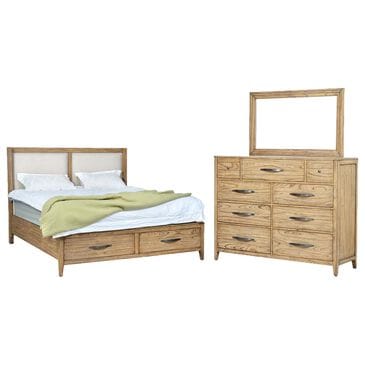 Napa Furniture Design Belgium 3-Piece Queen Storage Bedroom Set in Sandrift, , large