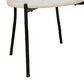 Hearth and Haven Side Chair with White Cushion in Black (Set of 2), , large