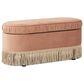 Jennifer Taylor Home Serena Storage Bench with Tufted Bullion Fringe in Peach Orange, , large