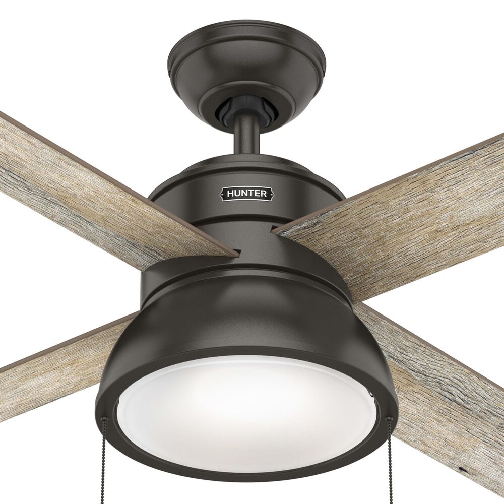 Hunter Loki 52&quot; Ceiling Fan with LED Lights in Noble Bronze, , large