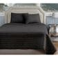 Rizzy Home Urban Mesh 106" x 92" Quilt in Black, , large