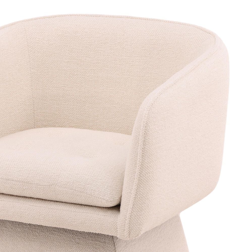 Blue Sun Designs Jonie Swivel Arm Chair in Cream, , large