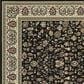 Oriental Weavers Kashan 108B 1"10" x 3" Black Area Rug, , large