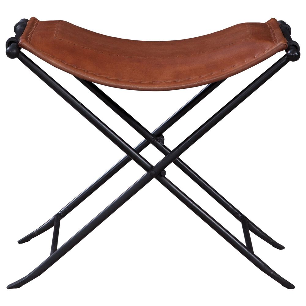 Martin Svensson Home Leather Saddle Seat in Caramel, , large