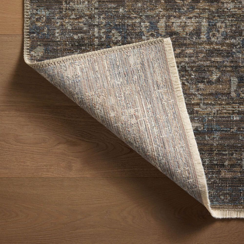 Loloi Heritage 4&#39; x 8&#39; Lagoon and Tobacco Area Rug, , large