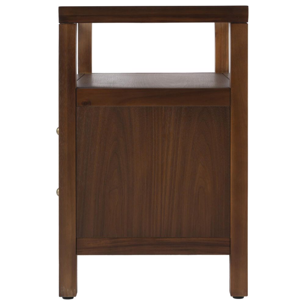 Butler Specialty Company Nora 2-Drawer Wide Nightstand with Open Shelf in Walnut, , large