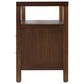 Butler Specialty Company Nora 2-Drawer Wide Nightstand with Open Shelf in Walnut, , large