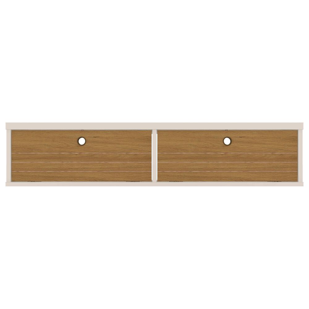 Manhattan Liberty 42.28" Floating Entertainment Center in Off White/Cinnamon, , large