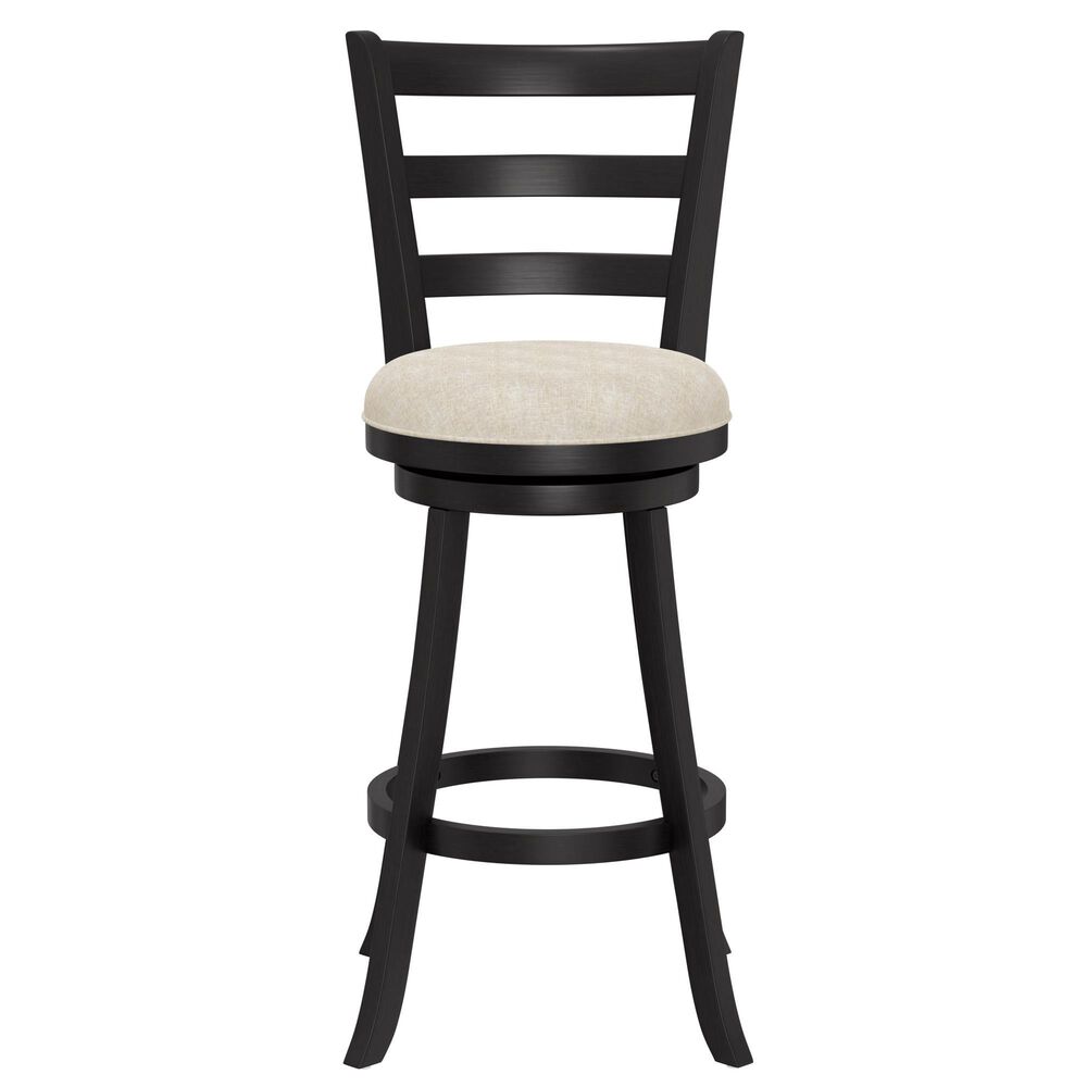 The Monday Company Laymon Swivel Bar Height Stool in Black and Beige, , large