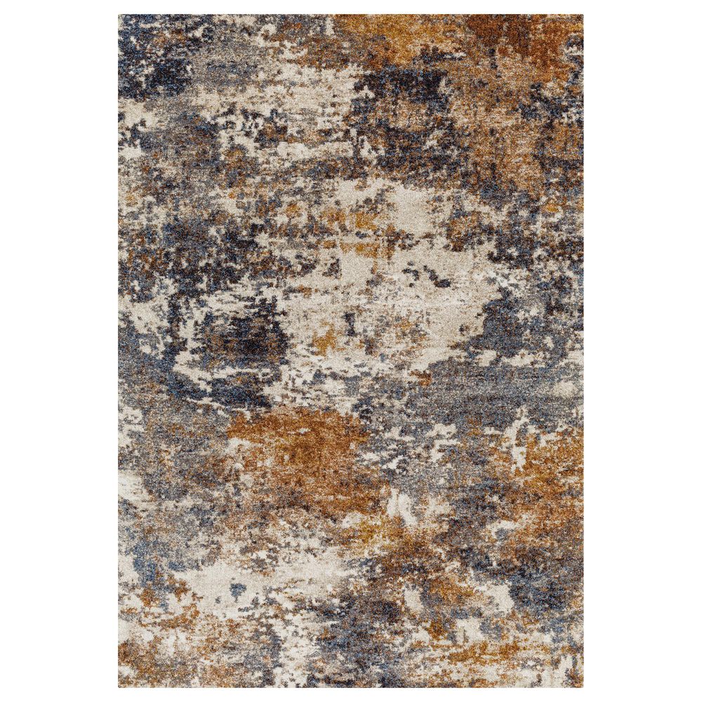 Surya Tuscany 2" x 3" Charcoal and Mustard Area Rug, , large