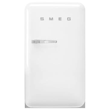SMEG 4.48 Cu. Ft. Freestanding Compact Refrigerator with Right Hinge in White, , large