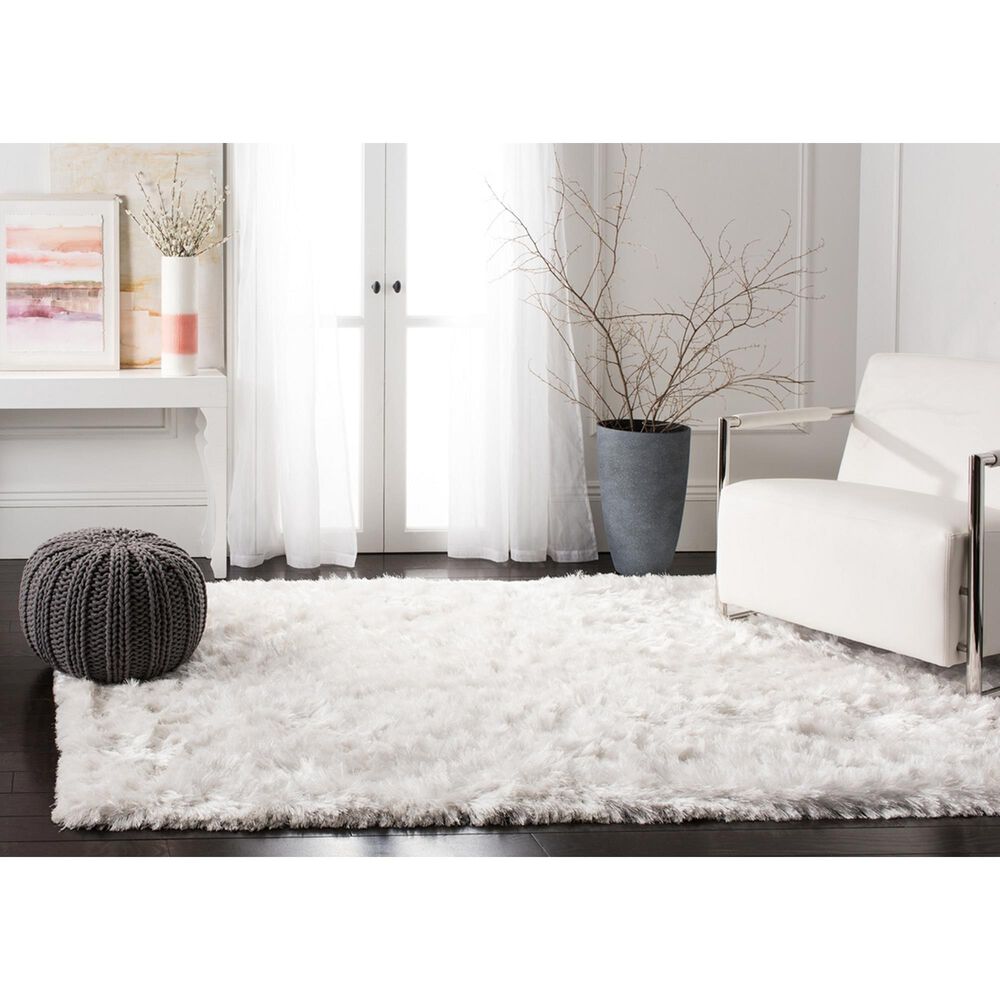 Safavieh Ocean Shag OCG101A 4&#39; x 6&#39; Ivory Area Rug, , large