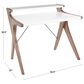 Lumisource Archer Desk in Grey/Walnut, , large