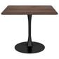 Zuo Modern Molly Dining Table in Brown and Black - Table Only, , large