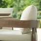 Ashley Serene Bay Patio Dining Arm Chair in White (Set of 2), , large