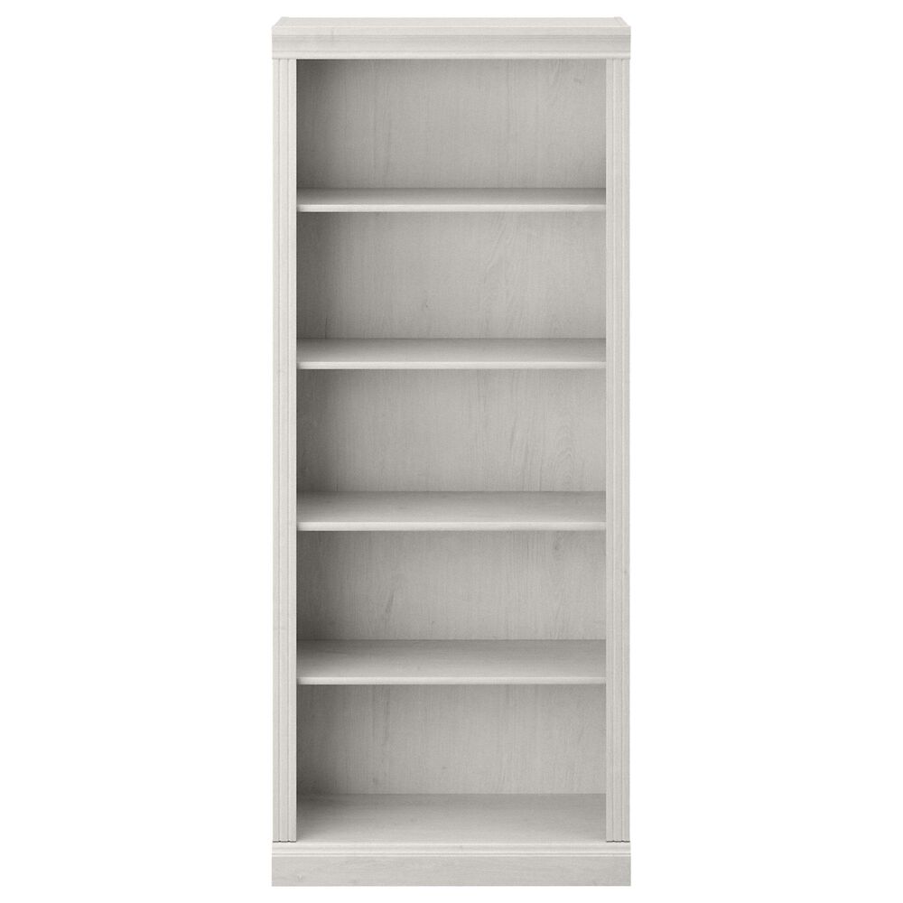 Bush Saratoga 5 Shelf Bookcase in Linen White Oak Nebraska Furniture Mart