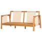 HOMLUX 4-Pieces Outdoor Conversation Set in Beige and Brown, , large