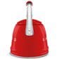 SMEG 2.3L Retro Style Electric Whistling Kettle in Red, , large