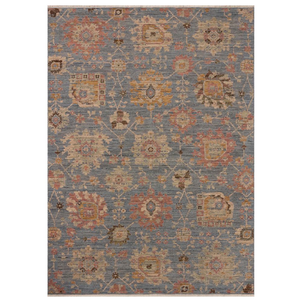 Loloi Reign Denim and Multicolor 6" x 9" Area Rug, , large