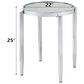 HOMLUX Abbe End Table in Chrome, , large