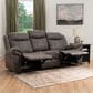 Linon Home Decor Galloway Manual Sofa in Stone Gray, , large