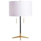 Crestview Collection Veda Table Lamp in Blackened Bronze and Brass, , large