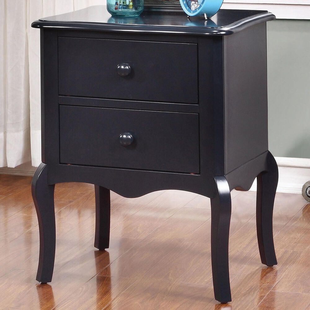 Furniture of America Addison 2-Drawer Nightstand in Blue, , large