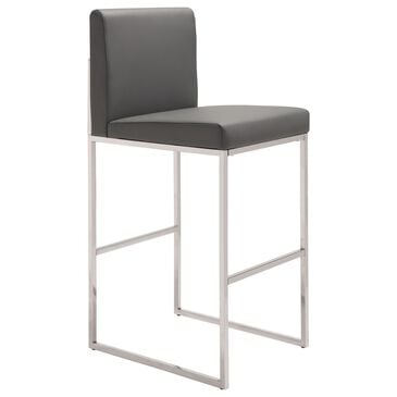 Zuo Modern Genoa Barstool in Gray, , large