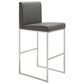Zuo Modern Genoa Barstool in Gray, , large