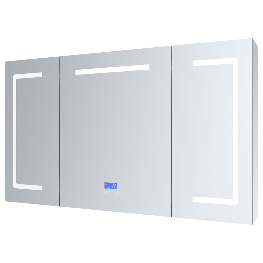 Lexora Home Lesina 60" x 36" LED Medicine Cabinet with Defogger, , large