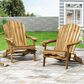 Noble House Bellwood Patio Adirondack Chair in Natural (Set of 2), , large