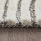 Feizy Kimball Gray and Ivory 3"6" x 5"6" Area Rug, , large