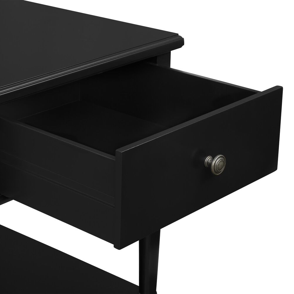 Linon Home Decor Mcghie Side Table in Matte Black, , large