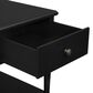 Linon Home Decor Mcghie Side Table in Matte Black, , large