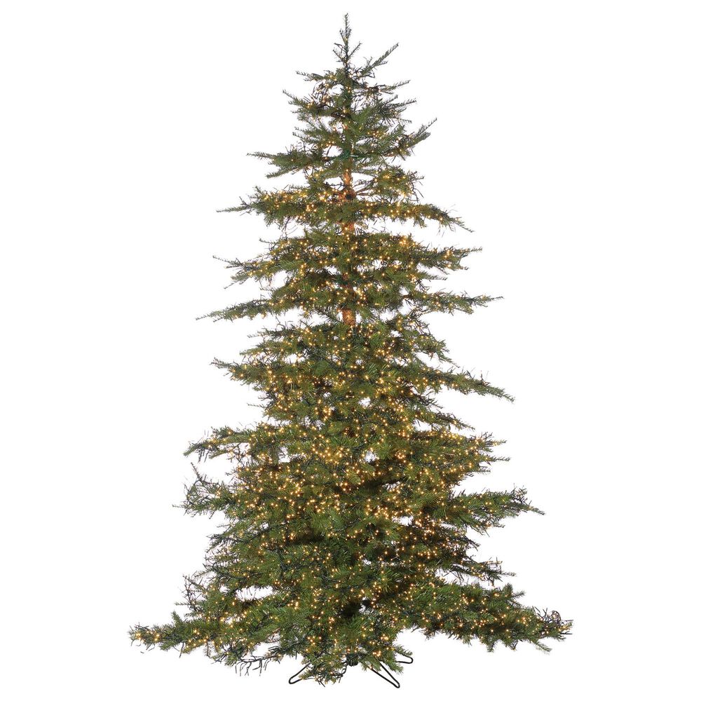 The Gerson Company 7.5" Natural Cut Monaco Pine Pre-Lit Tree in Green, , large