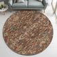 Dalyn Rug Company Silk Road Paprika, Copper, Gold, Sage, Navy and Beige 8" Round Area Rug, , large