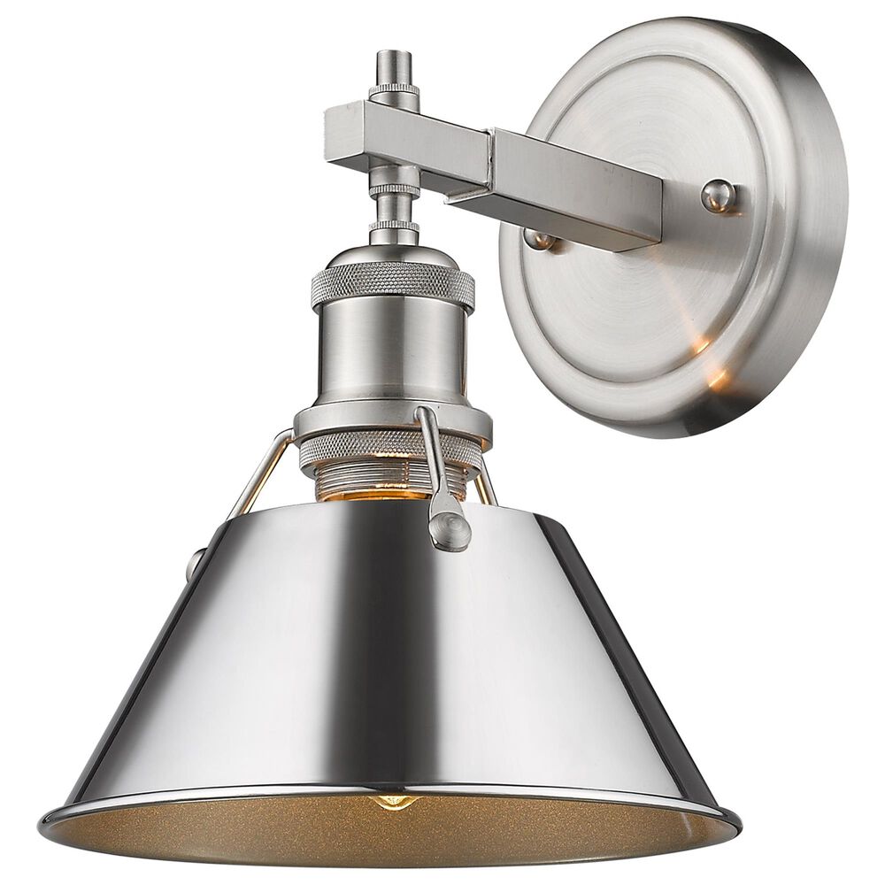 Golden Lighting Orwell 1-Light Bath Vanity in Pewter, , large