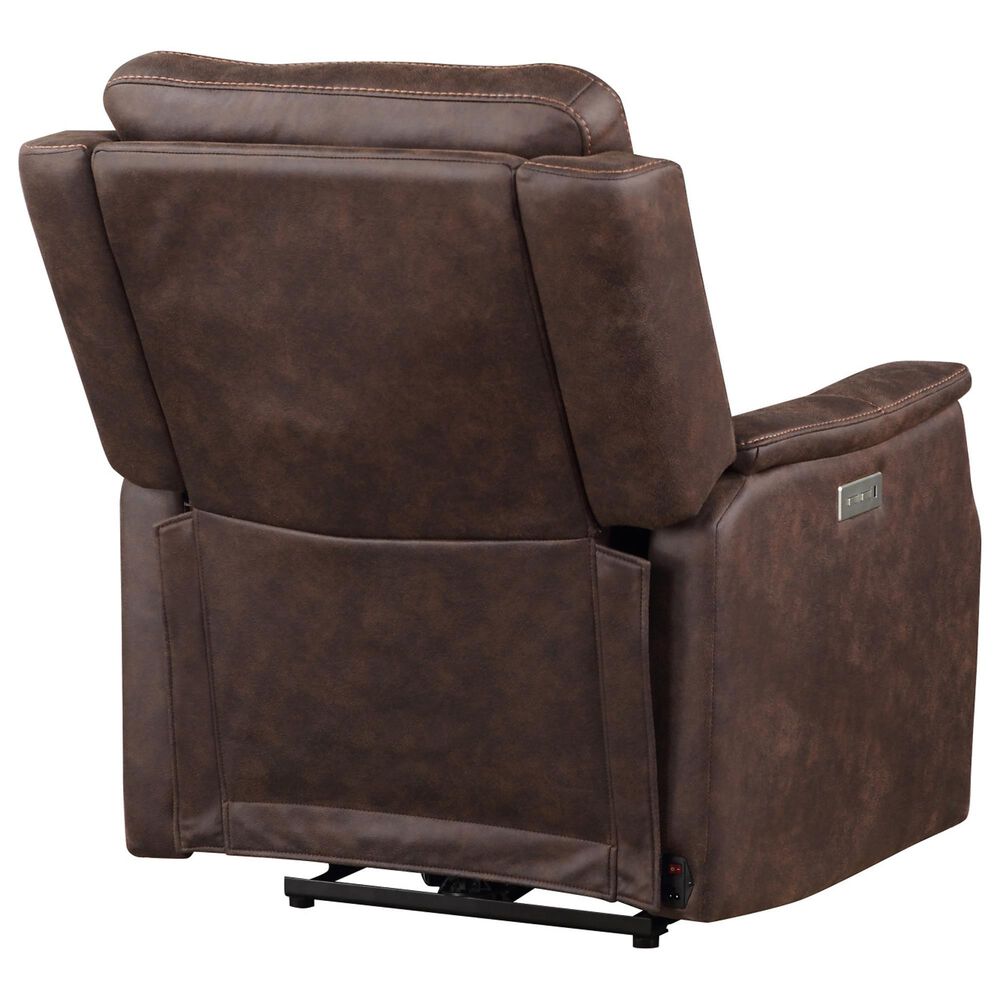 Steve Silver Valencia Dual-Power Recliner in Walnut, , large