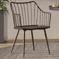 Lumisource Winston Arm Chair in Brown and Dark Walnut, , large